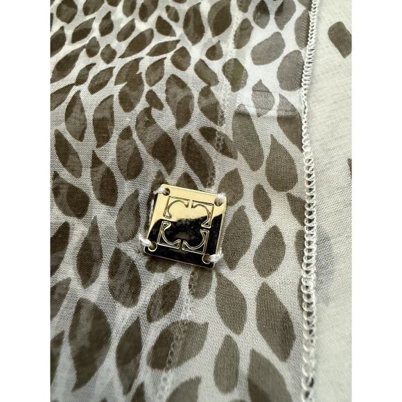 Liz Claiborne Vintage Silk Scarf Green - Picture 2 of 7